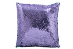 J-Line kussen Omkeerbaar Sequin - textiel - blauw/paars