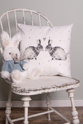 Knuffel Konijn 22x24x24 cm Wit Pluche
