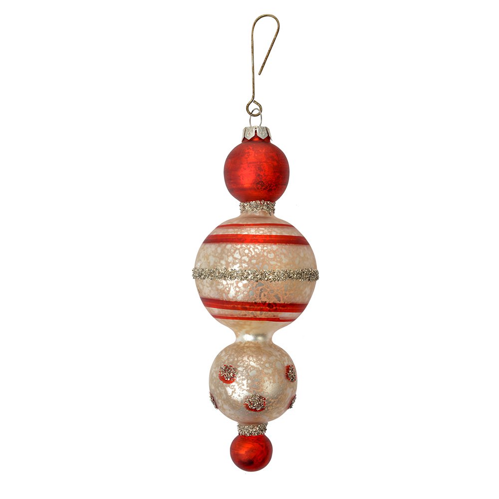Kersthanger Ø 6x17 cm Rood Glas
