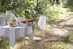Placemats Set van 6 48x33 cm Beige Grijs Katoen Konijn