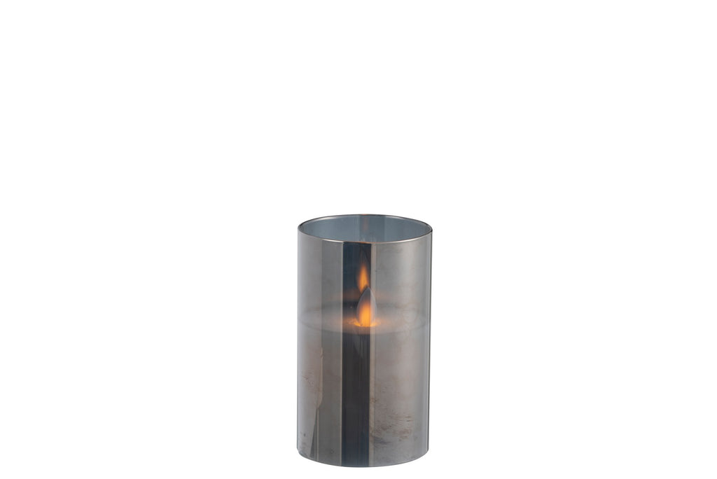 J-Line lamp Blinkend - glas - grijs - small - LED lichtjes
