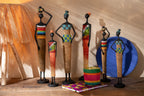 J-Line schaal - papier maché - blauw - set van 3