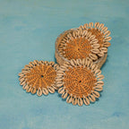 Onderzetters | Kusttafelschelpaccentenhouder Artisan | Jute