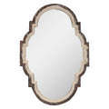 Mirror 63x4x91 cm Bruin Beige Hout Wall Mirror