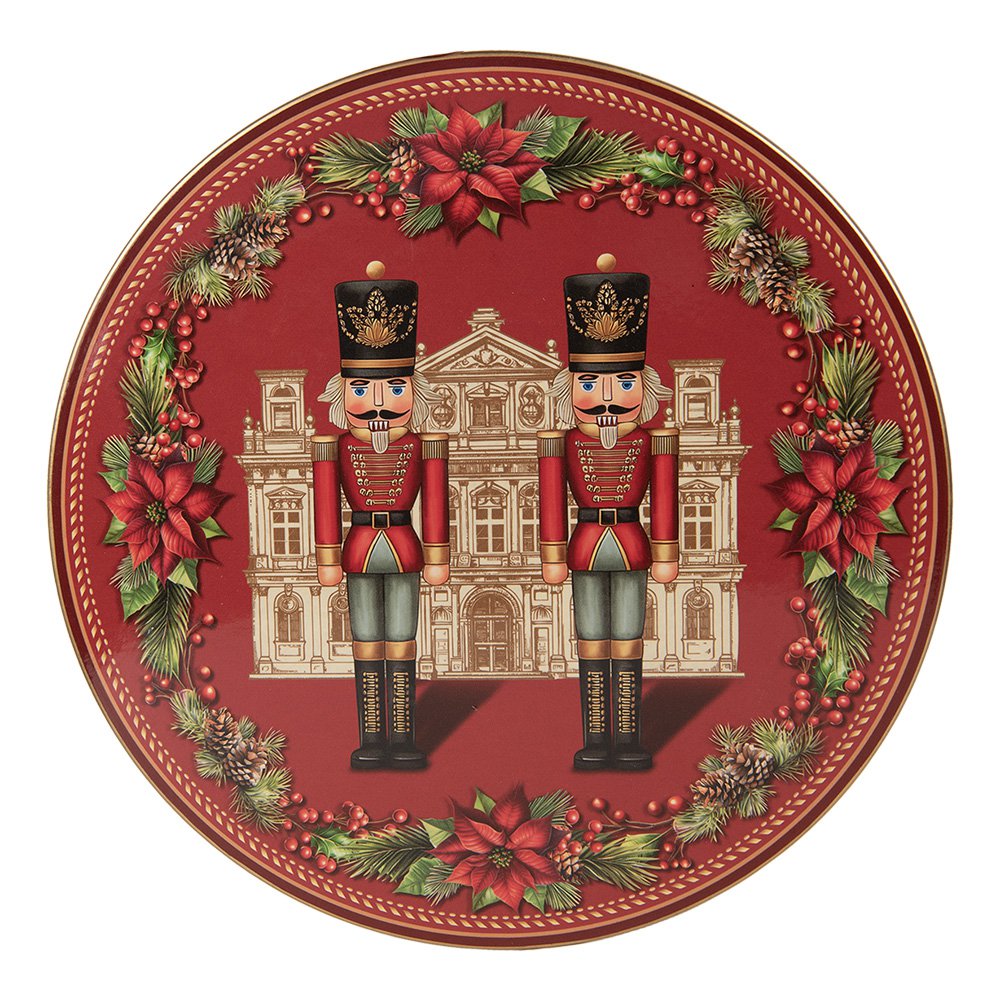 Taartplateau op Voet Ø 29x10 cm Rood Kunststof