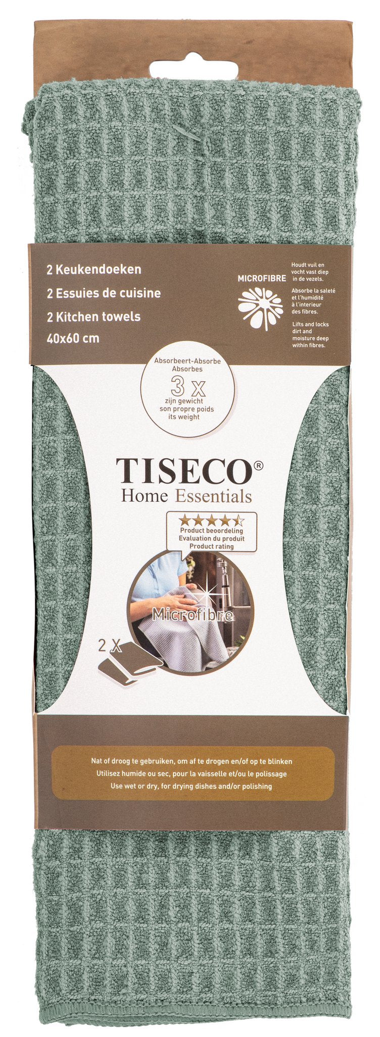 Tea towel Essential - SET/2 - microfiber - 40x60 cm