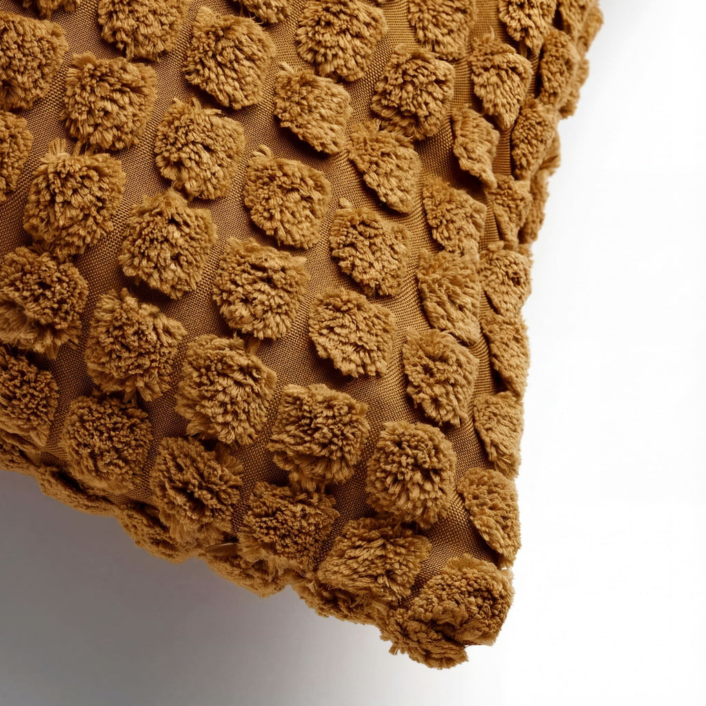 Dutch Decor Rome - Kussen 45x45 cm - Effen kleur - 3D textuur - Chai Tea - Geel