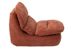 J-Line Gecomprimeerde chaise longue - schuim - roest