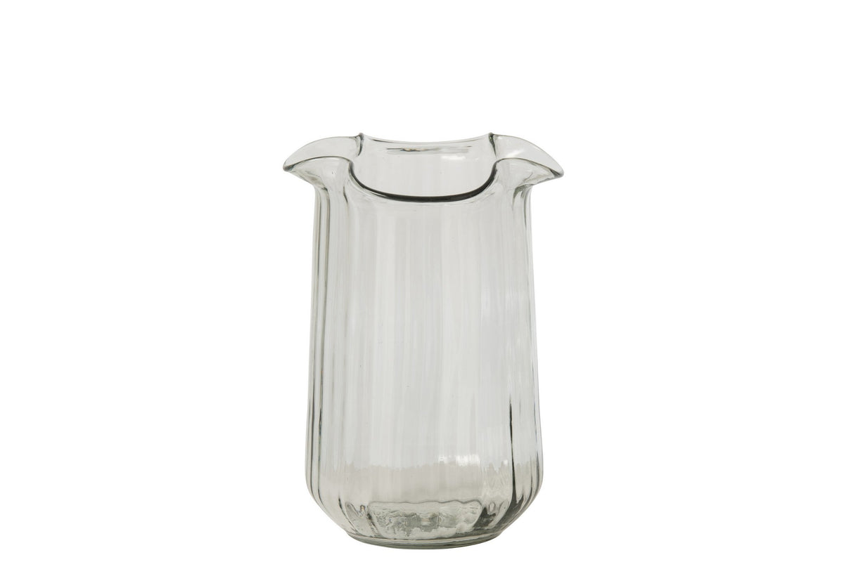 J-Line Vaas - glas - transparant - medium