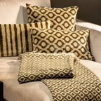 Isabella | Plaid | 150x200 cm Militaire olijf | Groen | Uni | Hoii | 60% katoen 40% acryl