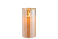 J-Line lamp Blinkend - glas - goud - medium - LED lichtjes