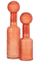 J-Line decoratie Fles - glas - oranje - large