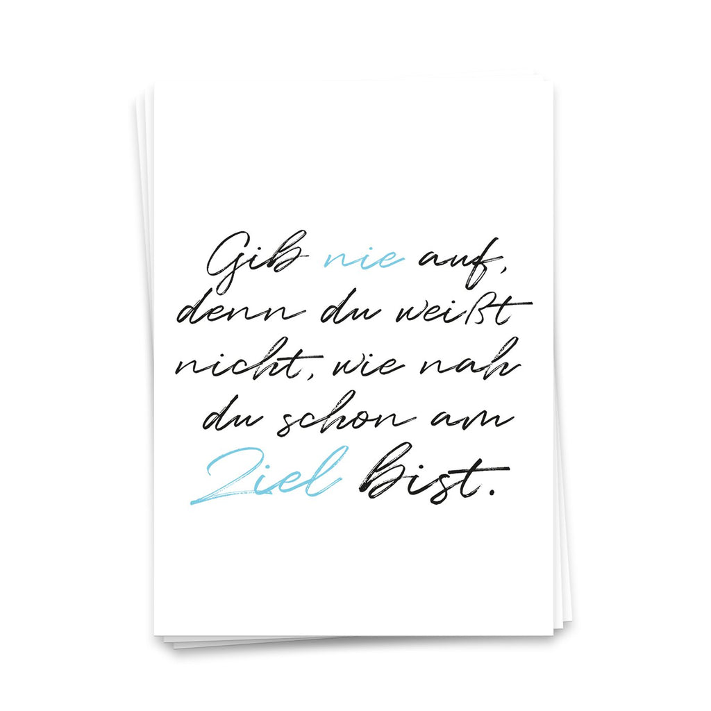 Geef nooit op - ansichtkaart 10 set