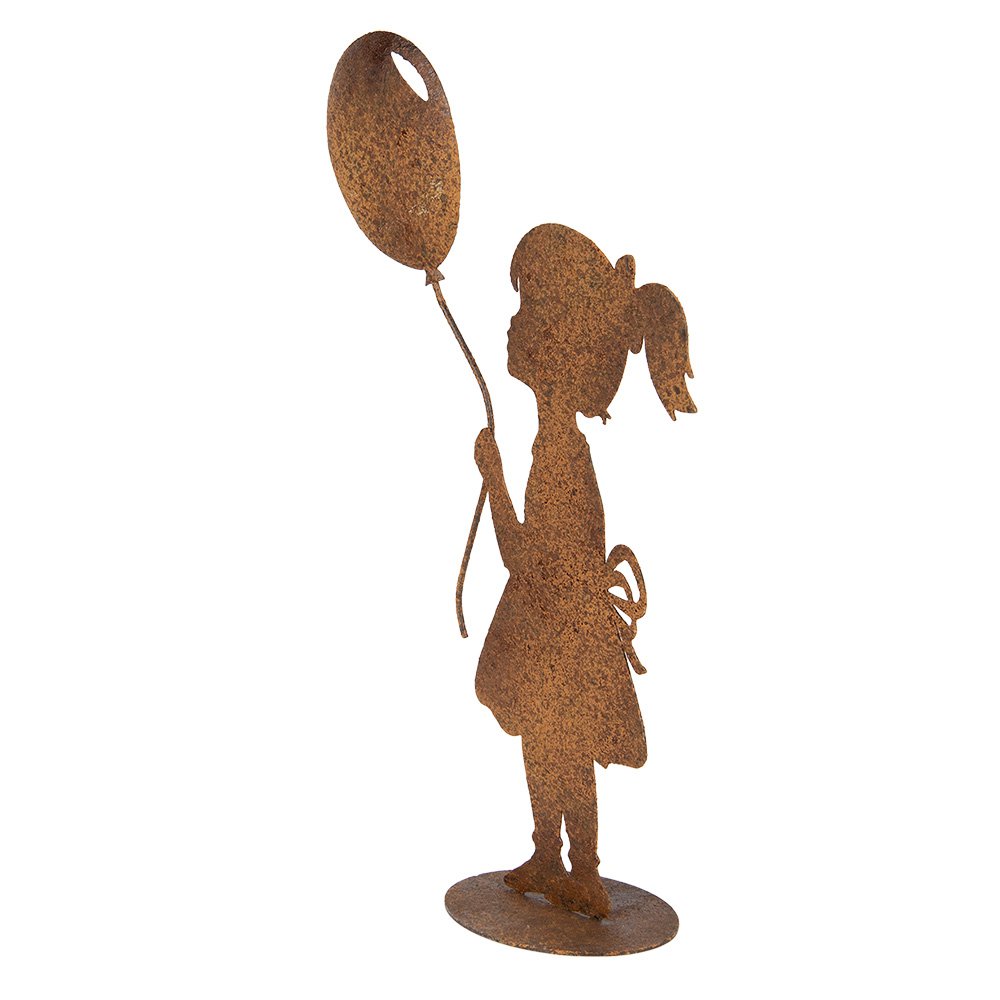 Decoratie Beeld Kind 23x11x46 cm Bruin Metaal