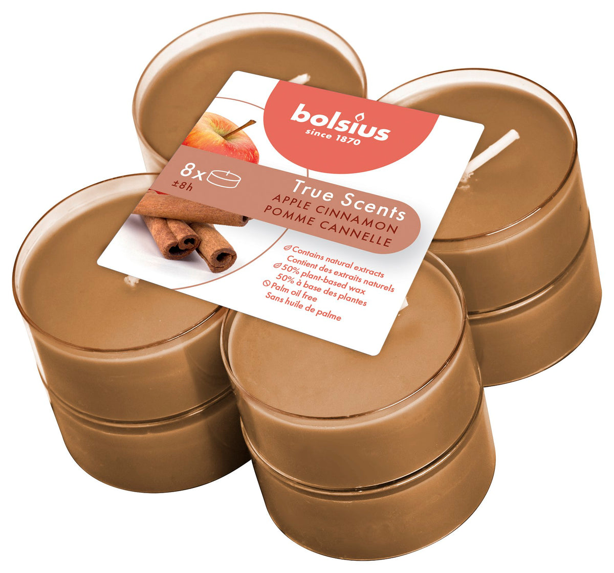 True Scents maxilicht 8 stuks Apple Cinnamon