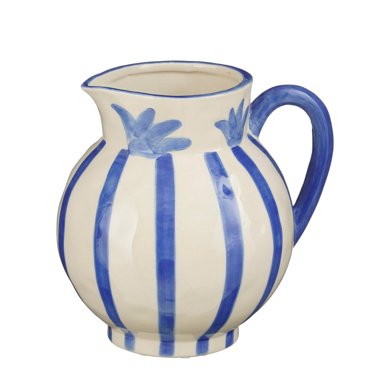 Decoratie kan streep blauw