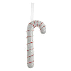 Kersthanger Zuurstok 17 cm Wit Kunststof