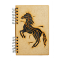 Duurzaam Houten Notitieboek – Komoni – Black Horse – Gerecycled papier
