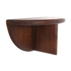 Bullnose mangohouten wandplank - 38x19x19 cm