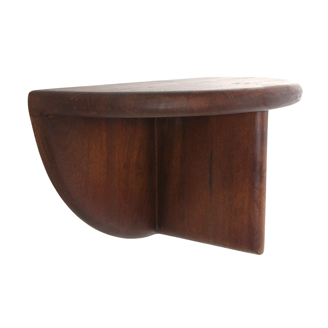 Bullnose mangohouten wandplank - 38x19x19 cm