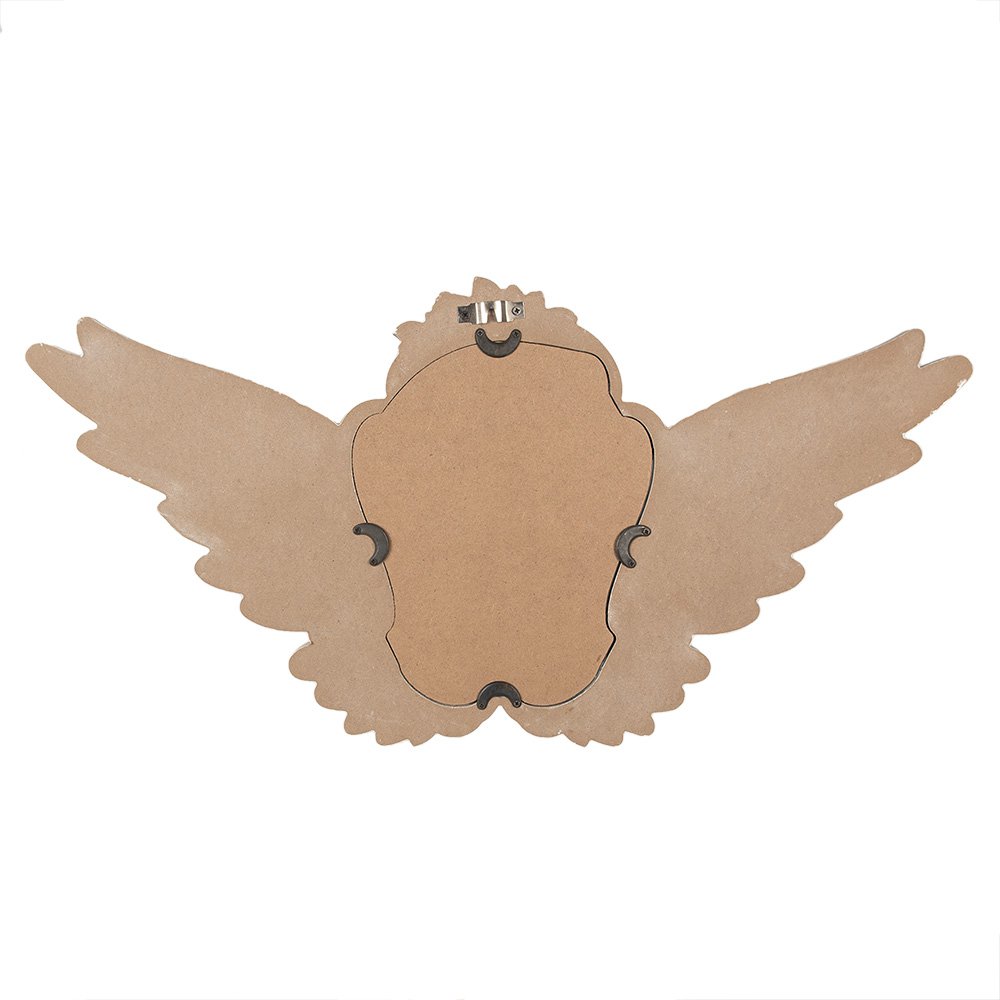 Mirror 70x5x35 cm Beige MDF Vlugels Wall Mirror