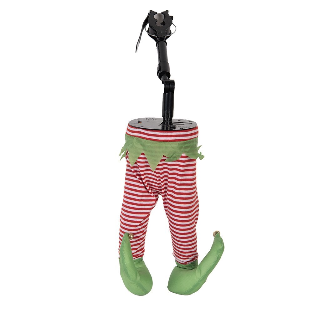 Kerstdecoratie Beeld Elf 17x13x35 cm / 3xAA Rood Kunststof