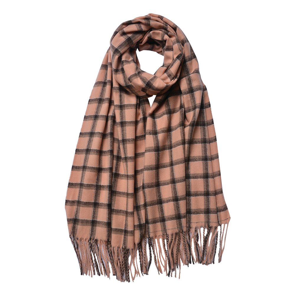 Wintersjaal Dames 70x180 cm Roze Polyester Sjaal