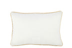 J-Line kussen Bonheur - textiel - wit/goud