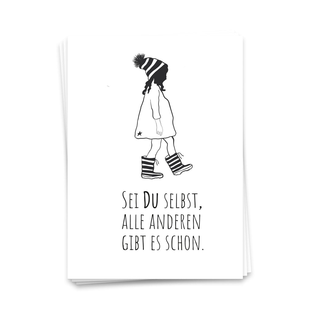 Wees jezelf, iedereen is er al - ansichtkaart 10 set