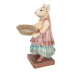 Decoratie Beeld Muis 17x15x26 cm Beige Kunststof