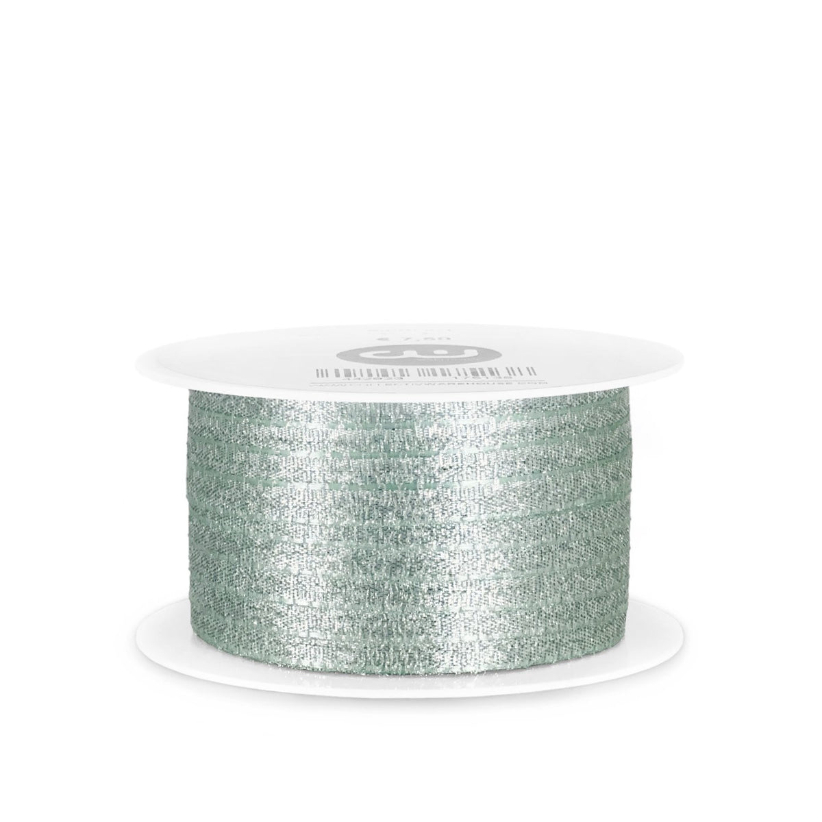 Satijnlint - 5mm - 50m - mint glitter