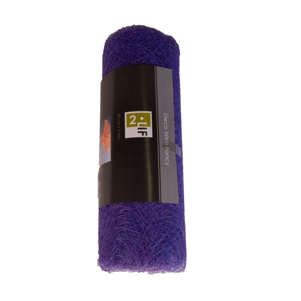 Decoweb Tafelband paars 30cmx25mtr