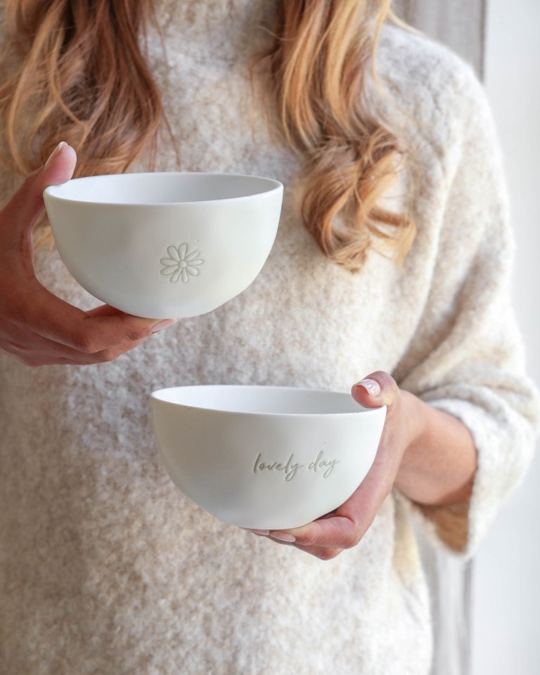Leeff Bowls Daisy - Lovely Day, set of 2