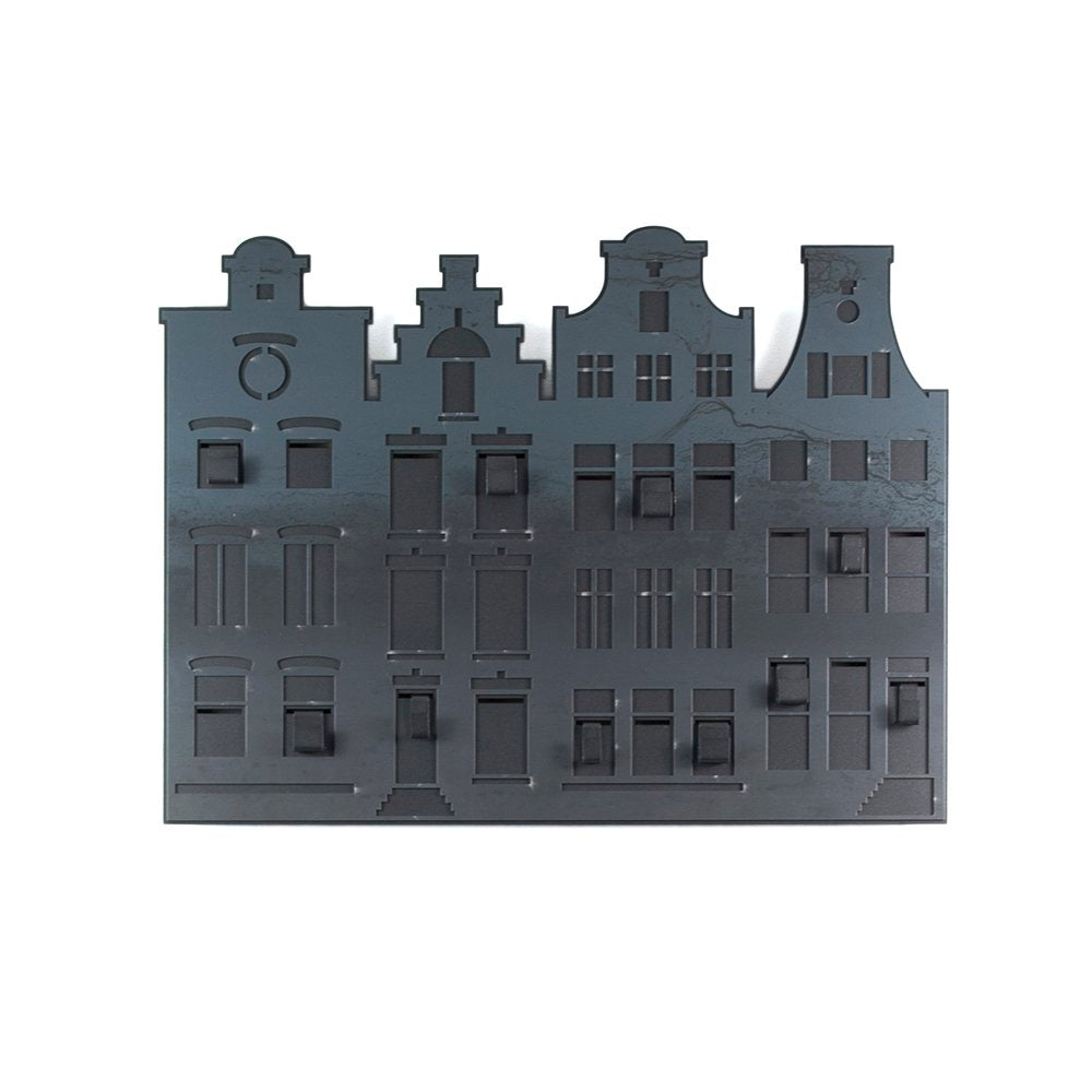 City Shapes kapstok - Zwart/Blauwstaal