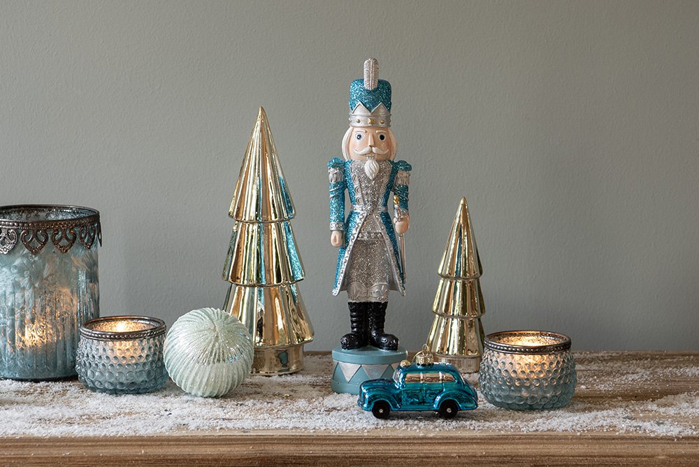 Kerstbal Set van 2 Ø 8 cm Groen Glas Kerstdecoratie