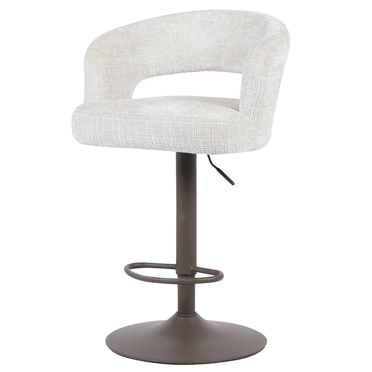 Barkruk Vince Naturel - Bruin onderstel