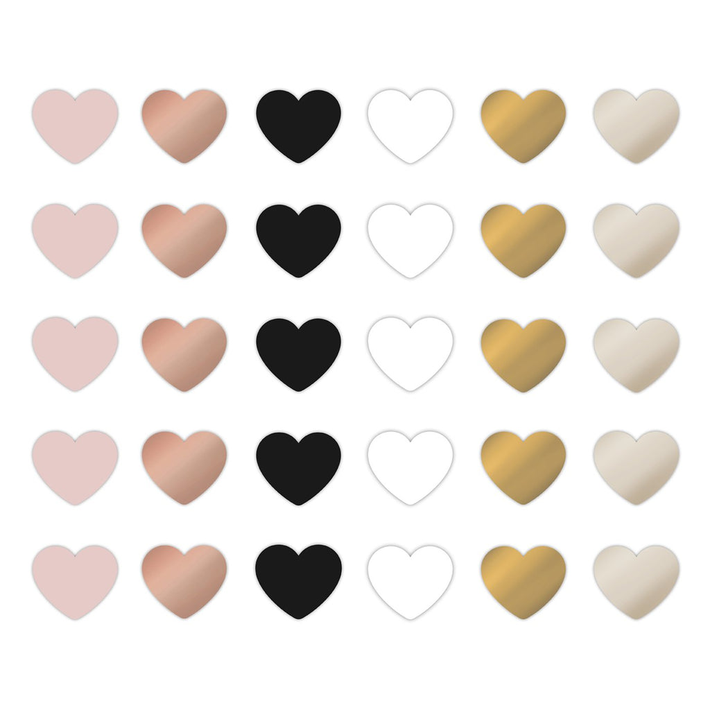 Spring/Summer '24 Hearts cadeaustickers op rol - 500 stuks