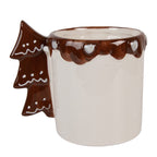 Mok 400 ml Wit Keramiek Kerstboom