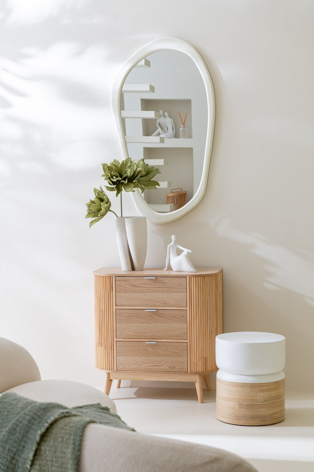 J -Line Mirror Moderna - Glas - Ø 80 cm