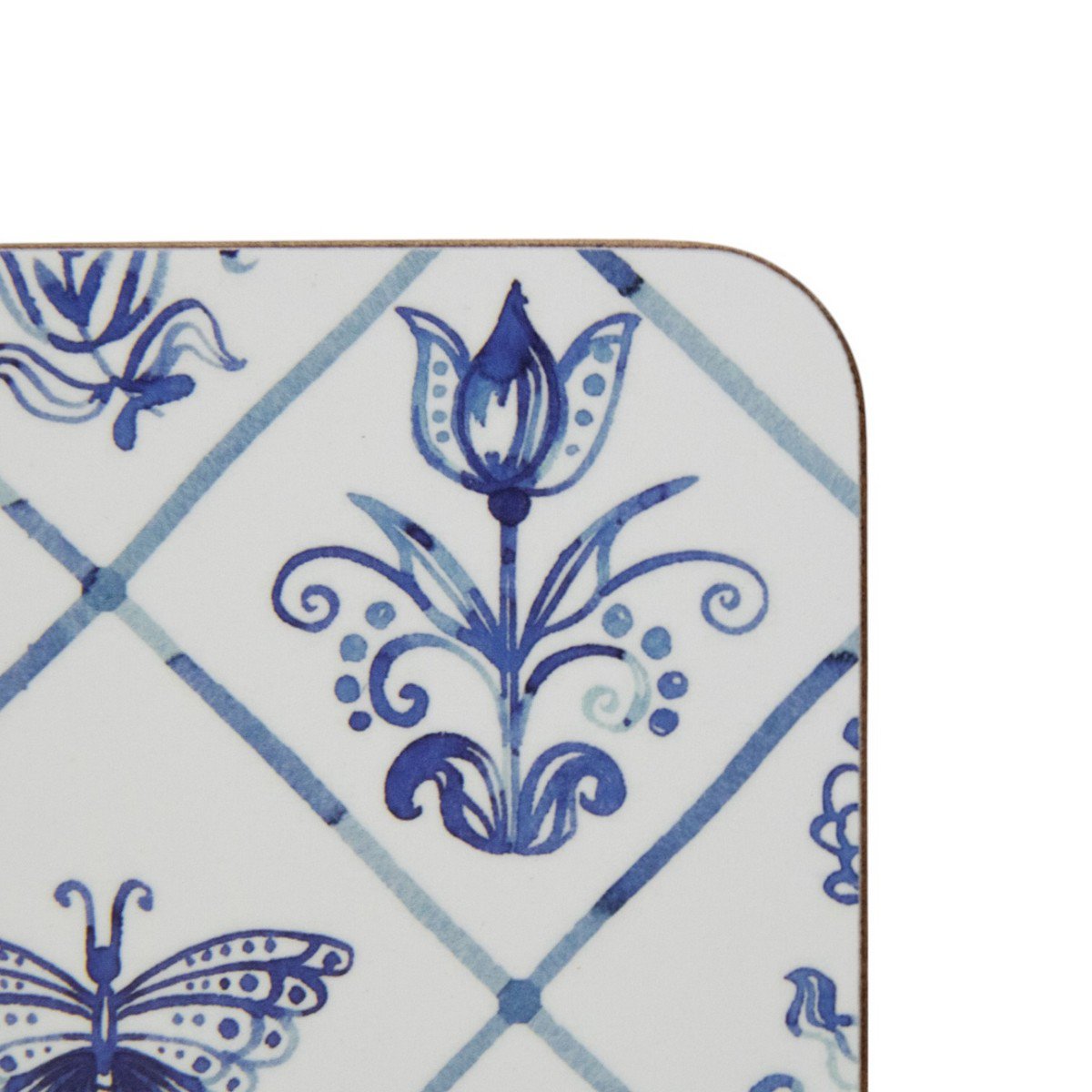 Onderzetter Delfts blauw 10x10cm (set van 6)
