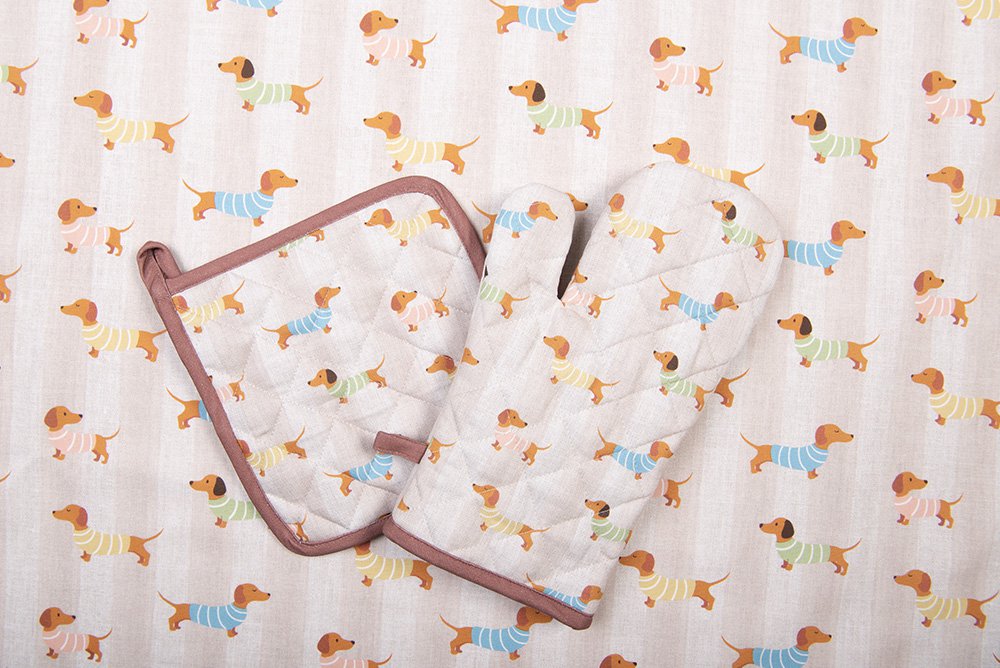 Keukenschort 70x85 cm Beige Katoen
