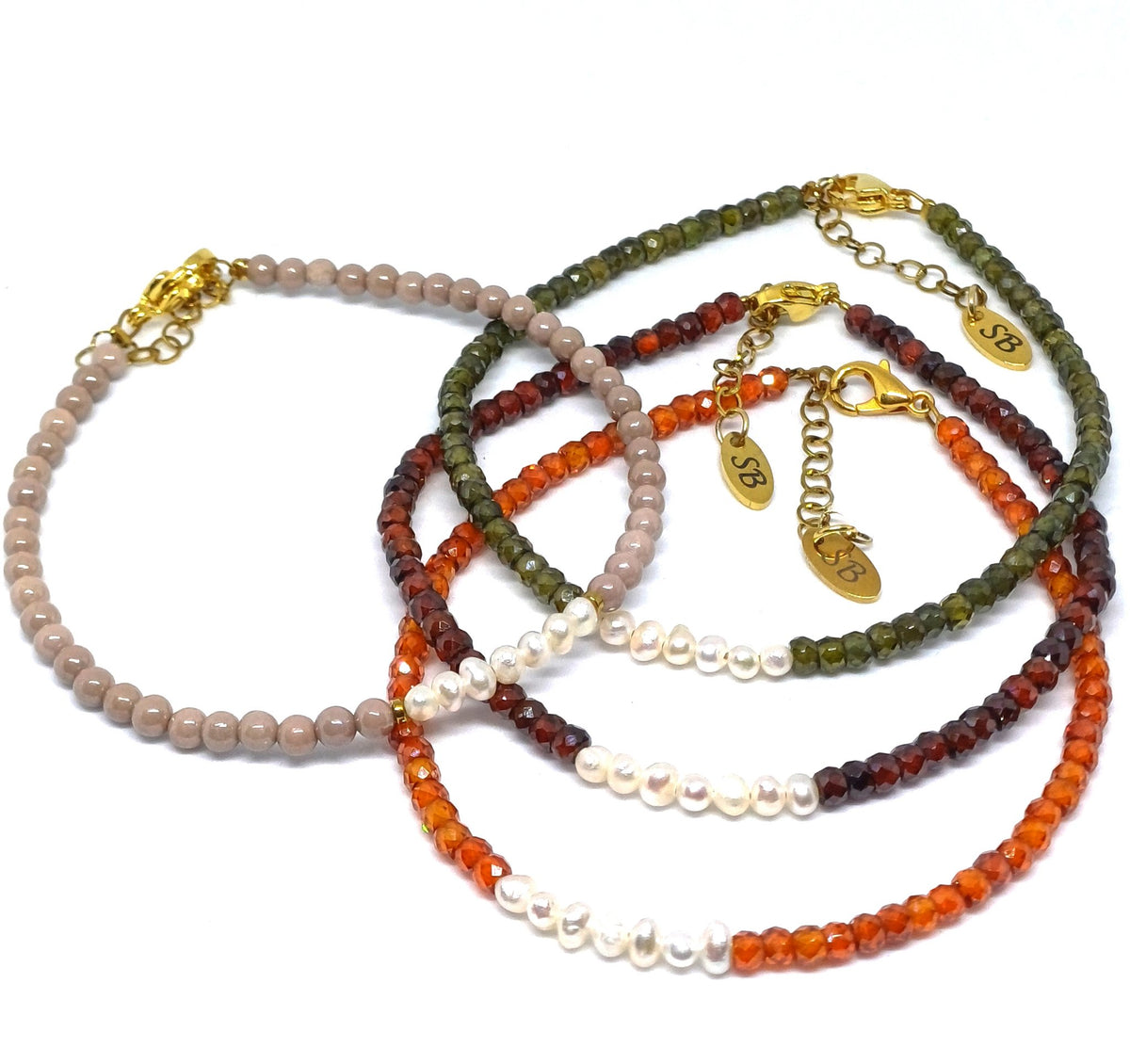 Zirkonia armband met zoetwaterparels