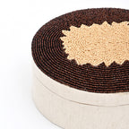 Ovale opslag - Vintage Regal Beaded Keepsake Box - 7X5 Inch