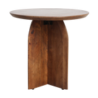 Bullnose bijzettafel mangohout - Ø50 cm