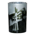 Theelichthouder skigroen groot 18cm