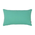 Flanel aqua groen kussen 30 x 50 cm