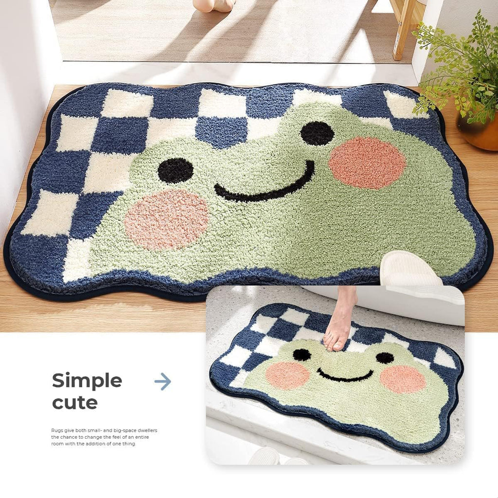 Kikker Superzachte anti-slip superabsorberende microvezel 2000 GSM-mat 50x80 cm, verpakking van 1 | Badkamer Slaapkamer Keuken Deur Vloermat