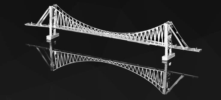 Bouwpakket 3D Model DIY Bosporus Bridge (Istanbul)- metaal