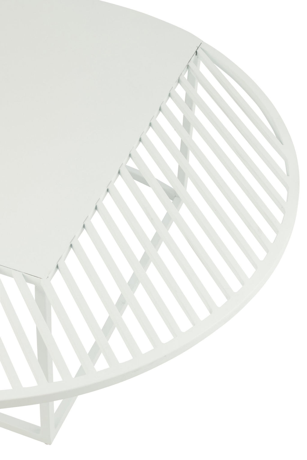 J-Line bijzettafel Outdoor Rond - metaal - wit