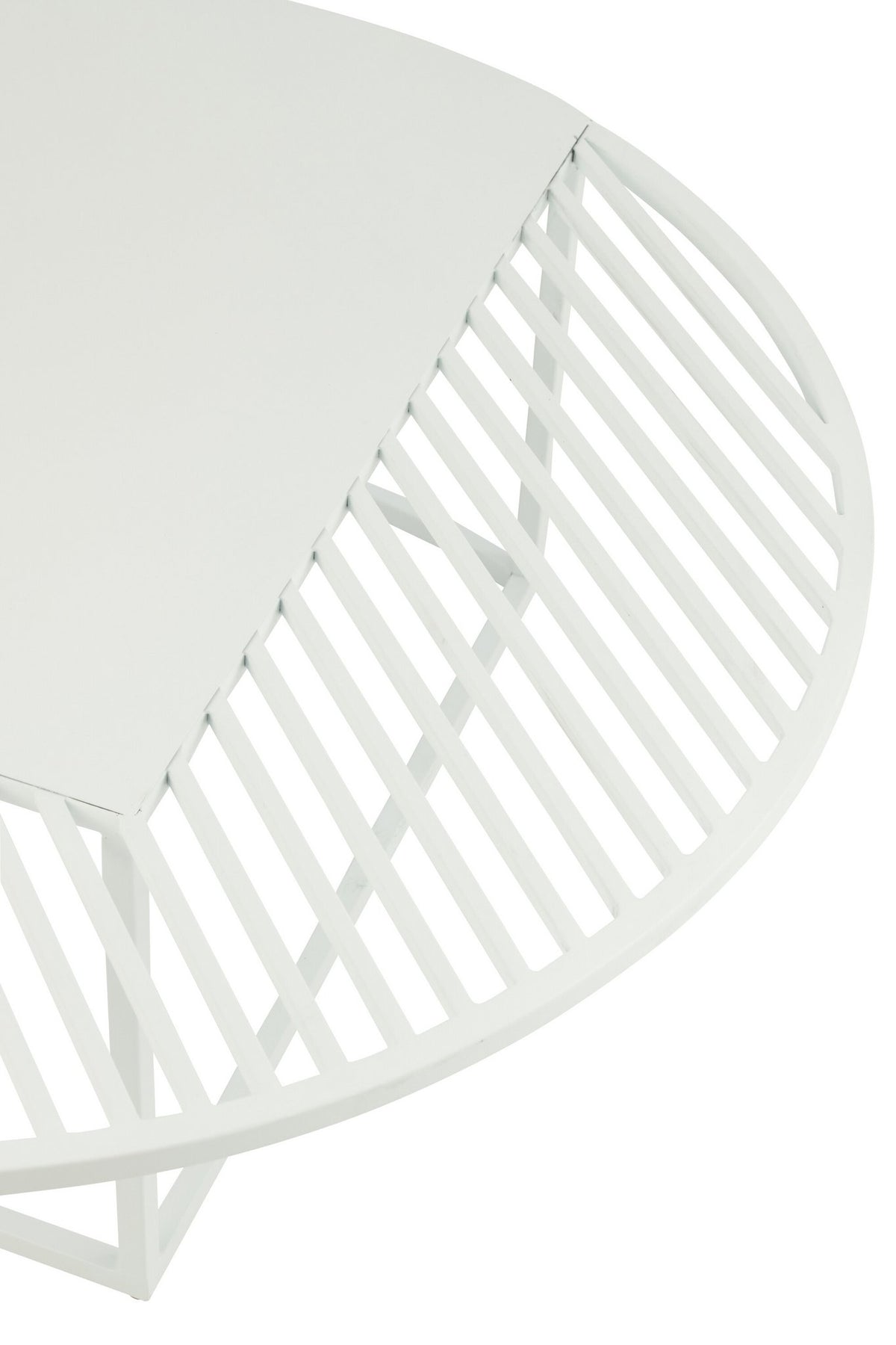 J-Line bijzettafel Outdoor Rond - metaal - wit